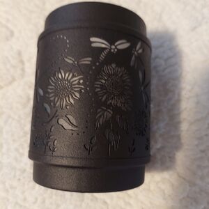Decorative Black Sunflower & Dragonfly Wax Melt Warmer